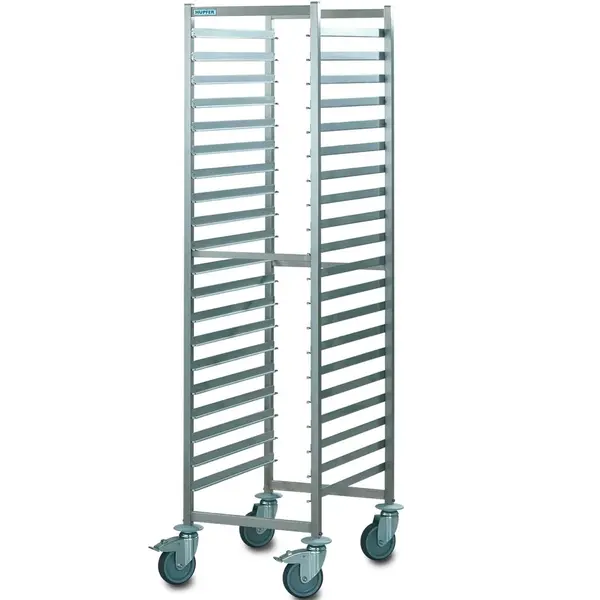 Regaalwagen | RVS | 20 Etages (EN600x400) | Wielen (Geremd) | 691x528x1818(h)mm