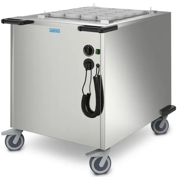 Serviesdispenser | RVS | ≤80°C | Geforceerd | Korven Max. 650x530mm | 2kW (230V) | Wielen (Geremd) | 992x760x1082(h)mm