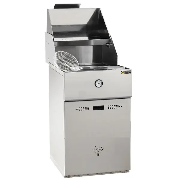 Friteuse | DÉFI | Aard-/Propaangas | 18L | 13kW | Piëzo Ontsteking | Aftapkraan | 580x983x880/1410(h)mm