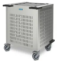 HUPFER Korvenstapelaar | RVS | Onverwarmd | Korven 500x500mm | Wielen (Geremd) | 711x760x902(h)mm