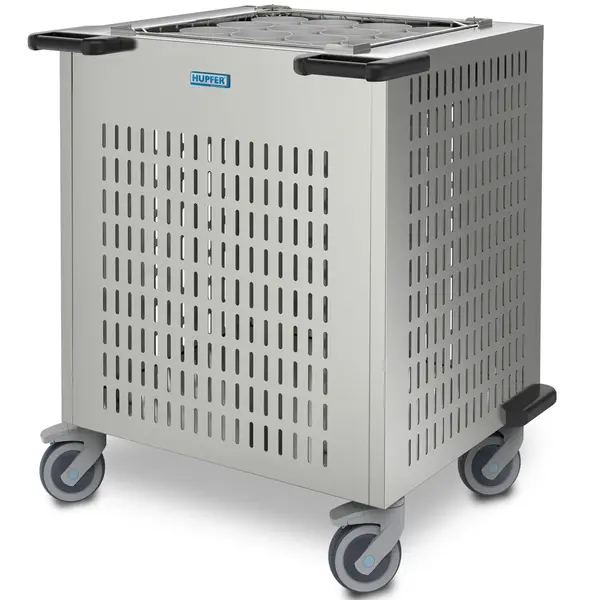 Korvenstapelaar | RVS | Onverwarmd | Korven 500x500mm | Wielen (Geremd) | 711x760x902(h)mm