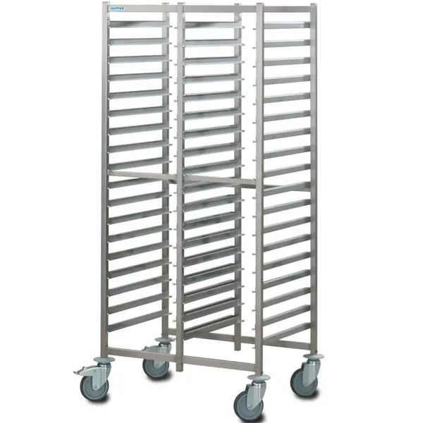 Regaalwagen | RVS | 2x 36 Etages (1/1 GN) | Wielen (Geremd) | 813x619x1662(h)mm