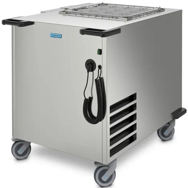 Serviesdispenser | COOLSTAPLER | RVS | Gekoeld | Geforceerd | Korven Max. 650x530mm | 0.55kW (230V) | Wielen (Geremd) | 1211x760x1044(h)mm