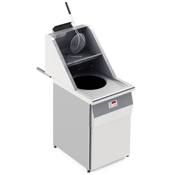 Friteuse | SANTANA | Aard-/Propaangas | 18L | 18kW | Elektrische Ontsteking (230V) | Aftapkraan | 580x1036x870/1407(h)mm