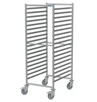 HUPFER Regaalwagen | RVS | 36 Etages (1/1 GN) | Wielen (Geremd) | 659x829x1662(h)mm