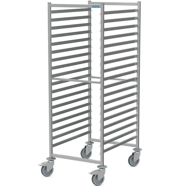 Regaalwagen | RVS | 36 Etages (1/1 GN) | Wielen (Geremd) | 659x829x1662(h)mm
