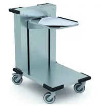 HUPFER Dienbladenstapelaar | RVS | Universeel | Wielen (Geremd) | 800x558x900(h)mm