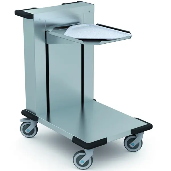 Dienbladenstapelaar | RVS | Universeel | Wielen (Geremd) | 800x558x900(h)mm