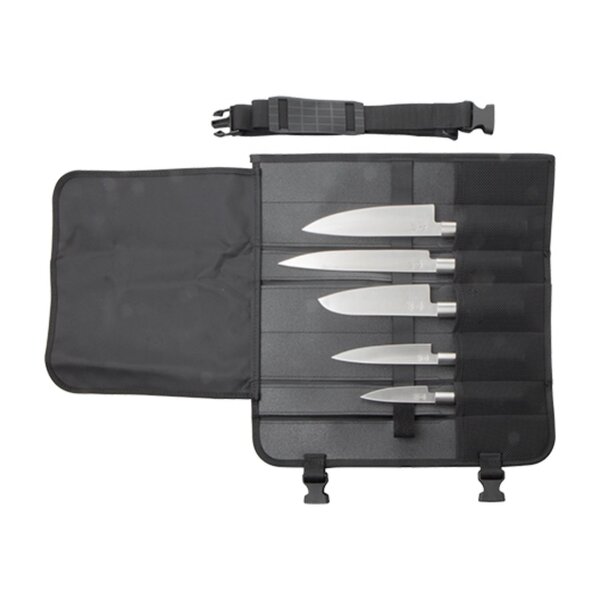 Messenset | RVS | 5 Stuks | Incl. Foudraal | 460x190x60(h)mm