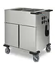 HUPFER Bain-Marie Wagen | Elektrisch | 2x 1/1 GN |  ≤90°C | 2.3kW (230V) | Aftapkraan | 922x700x979(h)mm 