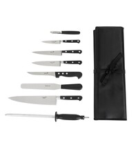 Deglon Sabatier Messenset | RVS | Zwart | 8 Stuks | Incl. Foudraal 