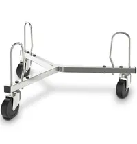 HUPFER Verrijdbaar Onderstel | HUPFER Afvalbak HUP-0124172 | RVS | 553x481x281(h)mm 
