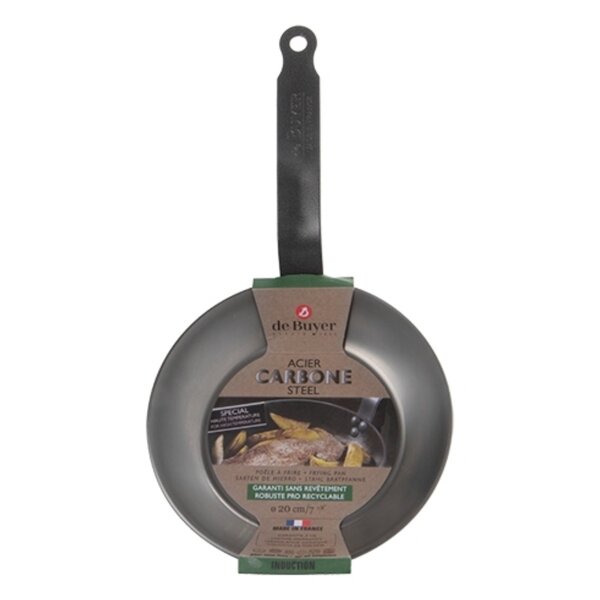 Lyonnaiserpan | CARBONE PLUS | Plaatstaal | Div. Warmtebronnen | Ø200x32(h)mm