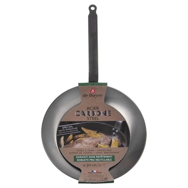 Lyonnaiserpan | CARBONE PLUS | Plaatstaal | Div. Warmtebronnen | Ø300x42(h)mm