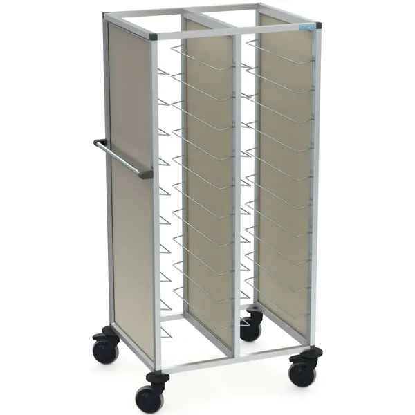 Dienbladenwagen | TAWALU | 2x 20 Etages (1/1 GN) | Wielen (Geremd) | 820x687x1635(h)mm