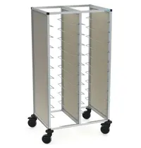 TAWALU Dienbladenwagen | TAWALU | 2x 20 Etages (EN600x400) | Wielen (Geremd) | 910x687x1635(h)mm