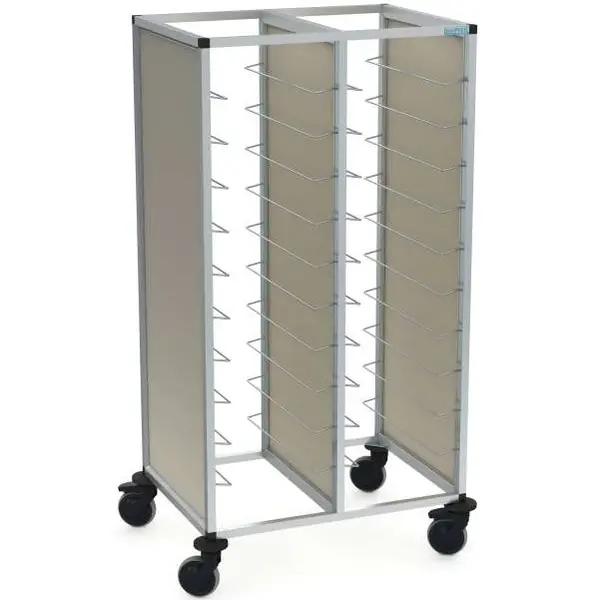 Dienbladenwagen | TAWALU | 2x 20 Etages (EN600x400) | Wielen (Geremd) | 910x687x1635(h)mm