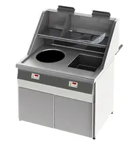 SOFINOR Friteuse | SANTANA | Aard-/Propaangas | 13+18L | 31kW | Elektrische Ontsteking (230V) | Aftapkranen | Interne Afzuiging | 1120x1036x870/1346(h)mm