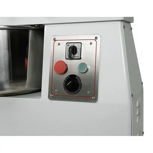 Deegmenger | 18kg/22L | 1 Snelheid | Vaste Kop + Kom | 1.1kW (400V) | Incl. Wielenset | 400x720x620(h)mm