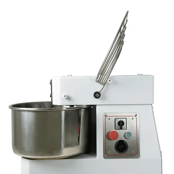 Deegmenger | 25-38kg | 1 Snelheid | Vaste Kop + Kom | 2kW (400V) | Incl. Wielenset | 500x840x720(h)mm