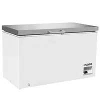 Saro Vrieskist | Wit/RVS | 350L | -18°C | Statisch | Kanteldeksel | 1435x730x970(h)mm 