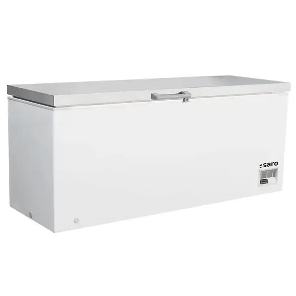 Vrieskist | Wit/RVS | 584L | -18°C | Statisch | Kanteldeksel | 2035x730x970(h)mm