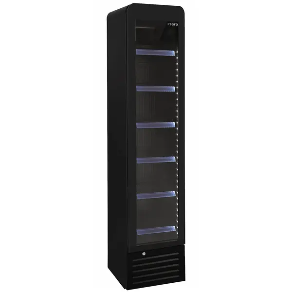 Drankenkoeling | Smal Model | 150L | Zwart | +2°C/+8°C | Statisch + Ventilator | 403x439x1790(h)mm