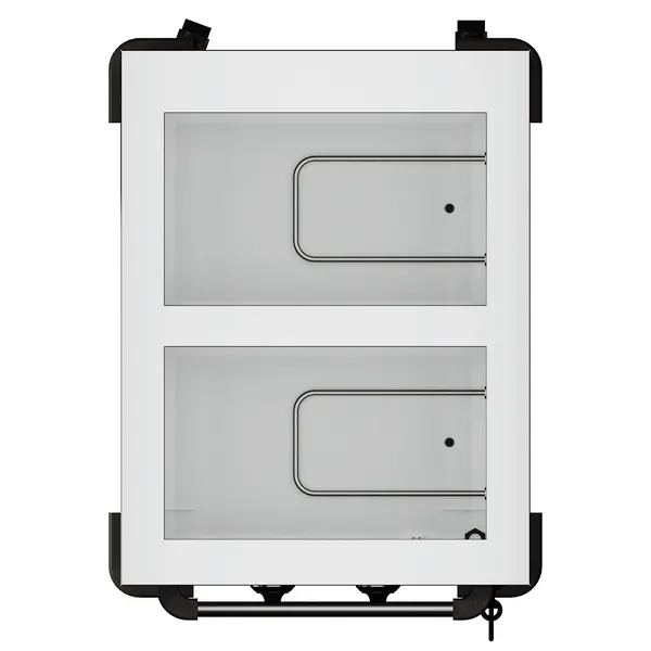 Bain-Marie Wagen | Elektrisch | 2x 1/1 GN | 30°C/90°C | 2kW (230V) | Aftapkranen | 850x650x840(h)mm