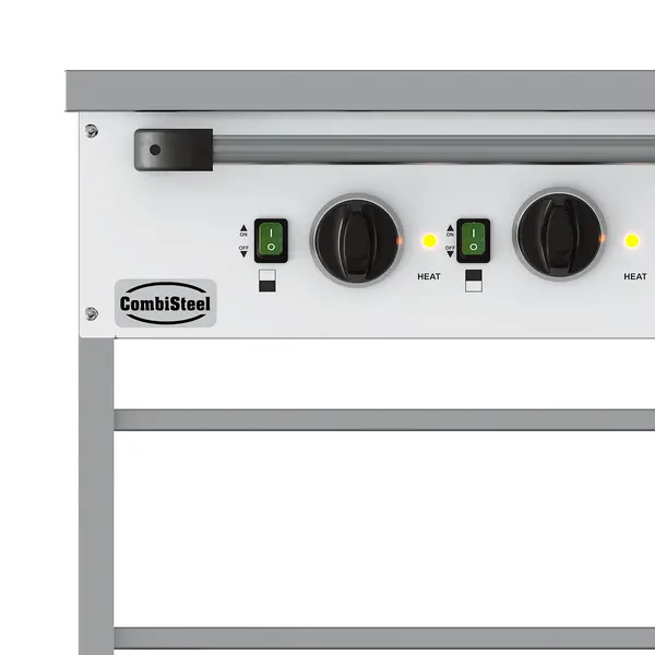 Bain-Marie Wagen | Elektrisch | 2x 1/1 GN | 30°C/90°C | 2kW (230V) | Aftapkranen | 850x650x840(h)mm