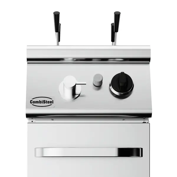 Pastakoker | BASE 700 | Gas | 18L | 0°C/120°C | 10.5kW | Vulkraan + Aftapkraan | Piëzo Ontsteking | 400x700x900(h)mm