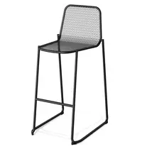 VEBA Barkruk | MASE | Staal | Zwart | In-/Outdoor | Stapelbaar | 520x520x1050(h)mm