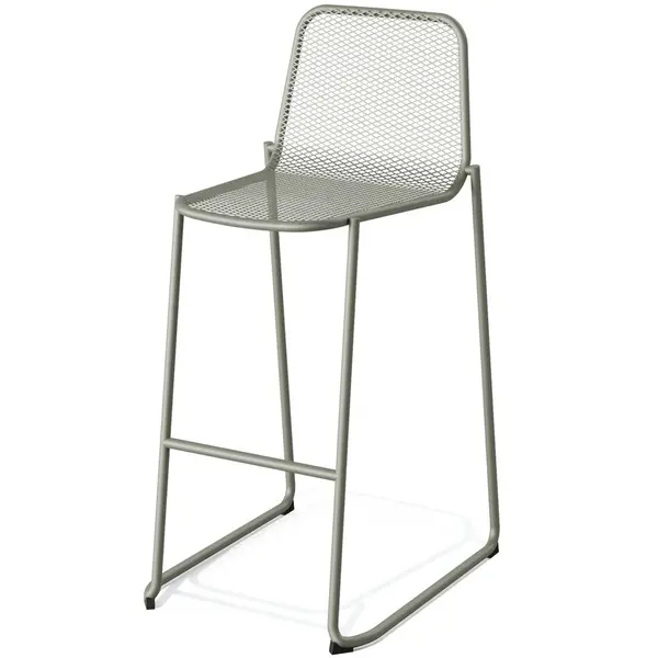 Barkruk | MASE | Staal | Groen | In-/Outdoor | Stapelbaar | 520x520x1050(h)mm