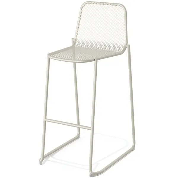 Barkruk | MASE | Staal | Beige | In-/Outdoor | Stapelbaar | 520x520x1050(h)mm
