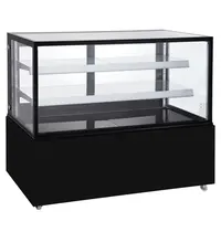 Saro Koelvitrine | VANESSA | 510L | Zwart | +2°C/+8°C | Geforceerd | 3 Niveaus | Wielen (Geremd) | 1515x675x1210(h)mm
