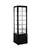 Saro Koelvitrine | LEO | 270L | Zwart | 0°C/+12°C | Geforceerd | 6 Niveaus | Wielen (Geremd) | 556x526x1913(h)mm 
