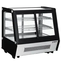 Saro Koelvitrine | SELF-K | 160L | Zwart/RVS | 0°C/+12°C | Geforceerd | 3 Niveaus | Zelfbediening | 880x568x686(h)mm 