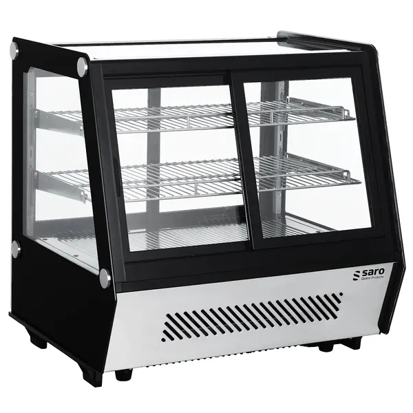 Koelvitrine | SELF-K | 125L | Zwart/RVS | 0°C/+12°C | Geforceerd | 3 Niveaus | Zelfbediening | 702x568x686(h)mm