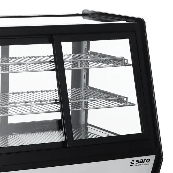 Koelvitrine | SELF-K | 125L | Zwart/RVS | 0°C/+12°C | Geforceerd | 3 Niveaus | Zelfbediening | 702x568x686(h)mm