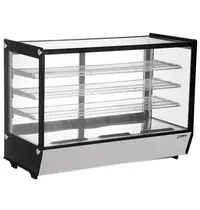 Saro Koelvitrine | TAMAR | 186L | Zwart/RVS | +2°C/+8°C | Geforceerd | 4 Niveaus | 874x574x887(h)mm 