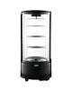Saro Roterende Gebaksvitrine | ELIZA | 73L | Zwart | +2°C/+12°C | Geforceerd | 4 Niveaus | Ø504x1060(h)mm 