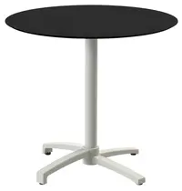 VEBA Inklapbare Tafel | X CROSS | HPL/Aluminium | Zwart Blad | Zandkleurig Frame | In-/Outdoor | Ø700x740(h)mm