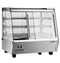Saro Warmhoudvitrine | SELF-W | RVS | 30°C/90°C | Geventileerd | 3 Niveaus | Zelfbediening | 1.1kW (230V) | Bevochtiging | 678x568x686(h)mm