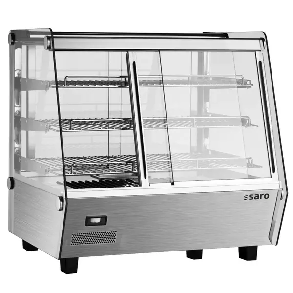 Warmhoudvitrine | SELF-W | RVS | 30°C/90°C | Geventileerd | 3 Niveaus | Zelfbediening | 1.5kW (230V) | Bevochtiging | 856x568x686(h)mm