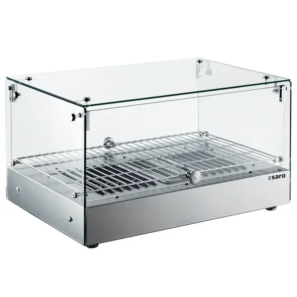 Warmhoudvitrine | SHIRA | RVS | 30°C/90°C | Statisch | 1 Niveau | Zelfbediening | 0.8kW (230V) | Bevochtiging | 554x361x311(h)mm