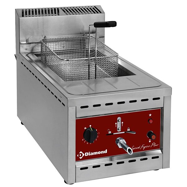 Friteuse | REFURBISHED | Gas | 12L | 100°C/190°C | 9kW | Aftapkraan | 400x700x525(h)mm