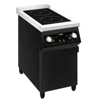 Saro Inductiefornuis | JOHANN | 2 Kookpunten | 60°C/240°C | 10kW (400V) | Gesloten Onderkast | 400x700x845/890(h)mm 