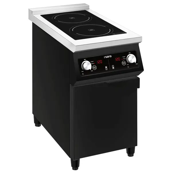 Inductiefornuis | JOHANN | 2 Kookpunten | 60°C/240°C | 10kW (400V) | Gesloten Onderkast | 400x700x845/890(h)mm