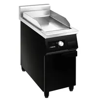 Saro Inductie Bak-/Grillplaat | MAURICE | Glad Oppervlak 315x455 (RVS) | 80°C/300°C | 5kW (400V) | Gesloten Onderkast | 400x700x850/950(h)mm 