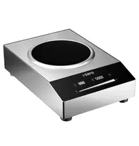 Saro Inductiewokplaat | CHIOS | 1 Kookpunt (Ø280) | 60°C/240°C | 5kW (400V) | Timer | 400x600x155(h)mm 