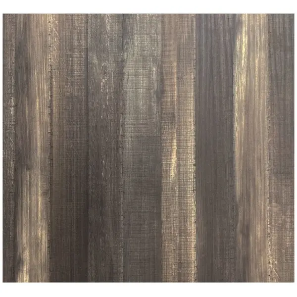 Inklapbare Statafel | INFINITY | HPL/RVS | Houtlook Blad | Zwart Frame | In-/Outdoor | 700x700x1092(h)mm